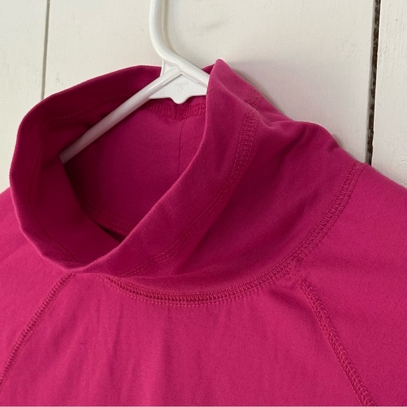 Tek Gear Base Layer Top Sz L Pink Long Sleeve Funnel Neck - Picture 4 of 4